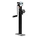 CURT 28358 Weld-On Pipe-Mount Swivel Trailer Jack, 5,000 lbs. 15-1/2 Inches Vertical Travel, black
