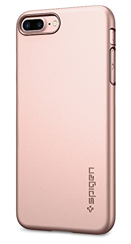 Spigen Thin Fit iPhone 8 Plus / 7 Plus Case with Premium Matte Finish Coating and QNMP compatible for Apple iPhone 8 Plus (2017) / iPhone 7 Plus (2016) - Rose Gold