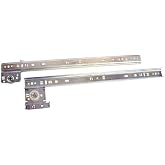 Knape &amp; Vogt 20in Side Drawer Guide Zinc Plated Steel