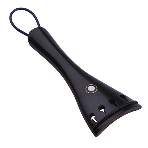 NEW 4/4-3/4 Black Big Adult Ebony Violin Tailpiece with Copper Fine-Tuning For Professional Violin Use Parts & Accessories - Thumbnail 3