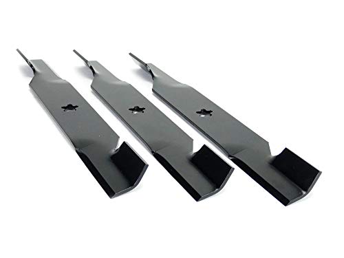 3 Rotary&reg; Mower Bagging Blades Fit AYP/Roper&trade;/Sears&reg;/ Husqvarna&reg; 187256 187255 532187256 GTH26K54T MZ5424S YTH26V56
