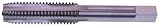 North American Tool 16230 HSS Hand Tap, Uncoated Bright Finish, Plug Chamfer, 9/16