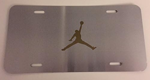 Dunkman - Silver with GOLD Automotive License Frame Insert - Basketball