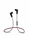 New Red Sports Stereo Wireless Bluetooth Stereo Earbuds Headset Headphone with In-line Microphone and Control, Built in Li-battery, Noise Cancellation Technology, Listen Music or Telephone Clrear
