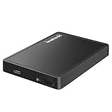 Inateck SATA to USB C External Hard Drive Enclosure for 9.5mm/7mm 2.5 Inch HDD/SSD case, with USB C to C Cable, UASP Supported, Tool Free ,FE2005C
