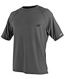 O'Neill Wetsuits UV Sun Protection Mens 24-7 Tech Short Sleeve Crew Sun Shirt Rash Guard, Graphite, X-Large