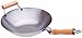 14 Inches Carbon Steel Wok with Helper Handle (Flat Bottom), 14 Gauge Thickness, USA Made