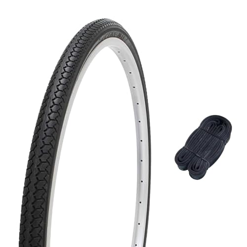 シンコー(Shinko) 26インチ 自転車 タイヤ 1.5mm極厚チューブ セット DEMING L/L 26×1-3/8 ブラック W/O SR078 60157
