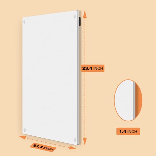 Wall Mount Heater- Air Choice Electric Wall Heater with Overheating Auto Cut-off, 120V, 400W Power, 250 Sq Ft Coverage, Save Heating Bill and Space, Crack Resistant