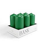 Cone Top Pillar Candles by Bask - Set of 6-3" x