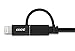 iXCC [2in1] MFi Lightning and Micro USB Charging Cable, 3 Feet Dual Connector Sync and Charge Cable for Apple/Samsung/Android/Windows Device