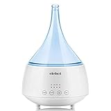 ELEHOT Essential Oil Diffuser Diffusers for Essential Oils Humidifiers 300ml 16 LED Light Colors Change and 2 speed Adjustment 4 Timer & Auto-Off Safety Switch