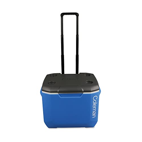 Coleman Chiller Series 60qt Wheeled Insulated Portable Cooler, Ice