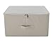 iwill CREATE PRO Collapsible Rigid Storage Bins with Lid, Shelves Clothes Storage Cubes, Tide Up Your Wardrobe, Beige, Set of 2