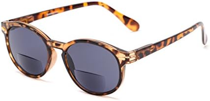 com Reading Sunglasses: The Drama Bifocal Reading Sunglasses Plastic Round Style for Men and Women