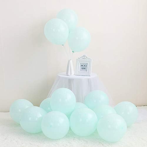LOKMAN 100Pcs Pastel Tiffany Blue Party Balloons for Wedding, Baby Shower, Girls Birthday Party Decoration. 10 Inch