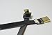 BLACK 80CM FPV Flat FFC HDMI Cable Mini HDMI male 90 degree angled to Standard HDMI Normal HDMI Full HDMI for Canon 5D3 5D2 Panasonic lumix GH3 GH2 Sony nex 5N 5T 5R 7N