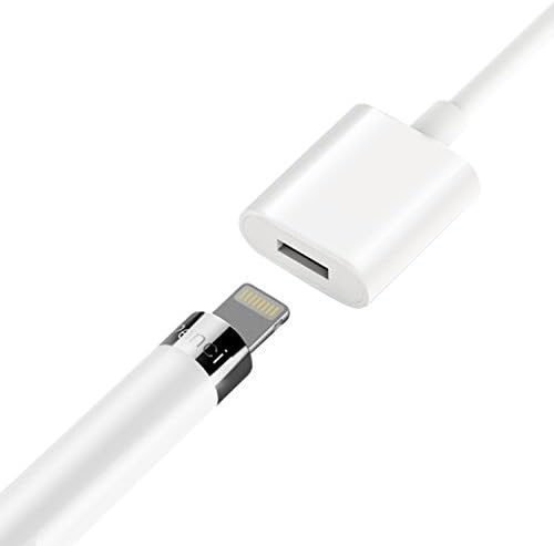 RonXer Charging Adapter Cable for Apple Pencil Male to Female (3 Feet)