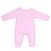 chinatera Baby Girls Fall Clothes Love Printed Long Sleeve Cotton Soft Romper Newborn Jumpsuit (6-12 M, Pink)