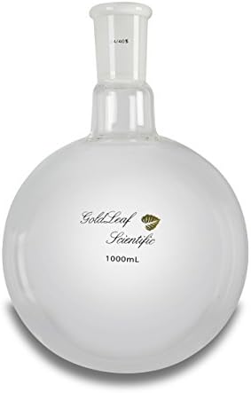 Goldleaf Scientific GLA1E3SN Single Neck Heavy Wall Round Bottom Flask, 1000mL with 24/40 Standard Taper Joint
