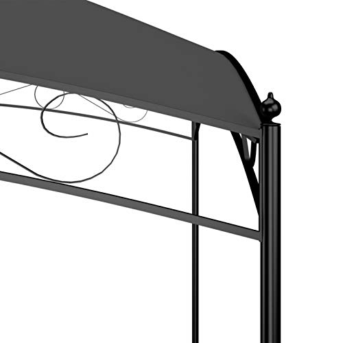 Tidyard Pavillon Pavillons Gartenzelt Partyzelt Sonnenschutz Festzelt Pergola Überdachung Gartenpavillon Bierzelt 3x3x2,65m²,Garten Terrasse Terrassenpavillon Outdoor Pavillon 180 g/m² – Bild 5
