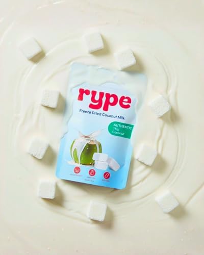 Rype Healthy Freeze Dried Coconut Milk Bites – Authentic Thai Coconut, Vegan, Dairy Free, No Nuts, Lightweight Snack Cubes – 25g