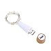 KOBWA Wine Bottle Lights with Cork, USB Rechargeable Small LED Fairy Lights for Bottles 2024 Upgraded DIY Bottle Light for Party Christmas Decorations