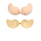 ONine Strapless Self Adhesive Bra Invisible Backless Push Up Sticky Bras for Women, A-DDD, Cup A