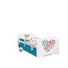 Happy Babies – LIT D’ENFANT DOUBLE FACE AVEC TIROIR Design Moderne Avec Bords Sûrs et Matelas en Mousse Antichute 7 cm…