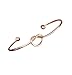 Franterd Personally Simple Knot Open Bangles Bracelet Tie the Knot Bridesmaid Gift Cuff Bracelet