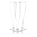 Party Essentials Hard Plastic 1 Piece Champagne Flute, 5-Ounce Capacity, Clear (Case of 100)