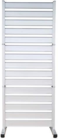 アルマックス オレフェンス Of0615 アルマイトシルバー 幅60 高さ150cm 三つ折り フェンス 折り畳み アルミ 柱 目隠し お洒落 木目調 屋外 室内 屋内 間仕切り オフィス ゲート 固定金具 連結 ラティス ボーダーフェンス 簡易 おしゃれ パーテーション