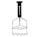 KonigHaus Potato Masher Fast Effective All Stainless Steel Spring Loaded Dual Action Masher With Comfortable Ergonomic Handle for Potato/Vegetable/Fruit Mashing