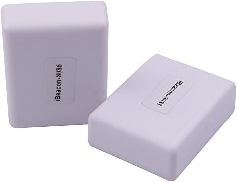2 PCS Altbeacon iBeacon Bluetooth 4.0 IPX4 for System Android 4.3+ IOS7+ Covering a Range 60 to 100m (White)
