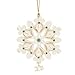 Lenox Christmas 2016 Annual Gemmed Snowflake Ornament Green Stones Gold