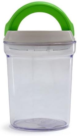 Mom Italy FreshLoc Medium Round Airtight Jar with Green Handle