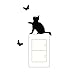 Iuhan Fashion Room Window Wall Decorating Switch Vinyl Decal Sticker Decor Cartoon