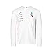 Mercedes-AMG Petronas Motorsport 2019 F1 Team Long Sleeve Driver T-Shirt White (L)