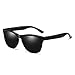 ELITERA Women Men Sunglasses Famous Lady Designer Gradient Colors Polarized Glasses UV400 E0717(Black&Gray)