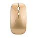 Cywulin Rechargeable Slim Silent Mouse Wireless Mouse Gaming Mouse for PC Laptop Games GD for Desktop, Laptop, PC, Pro Noteboook, (Gold)thumb 1