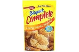 Betty Crocker Bisquick Complete Cheese-Garlic Biscuit Mix, Just Add Water! 7.5 Oz. = 6 to 8 Biscuits (2 Pack) by Betty Crocke