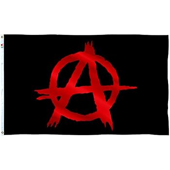 Bandiera Poliestere USA Anarchy 3x5 Piedi - Strisce Rosse E Nere F BIDEN - Trade Winds