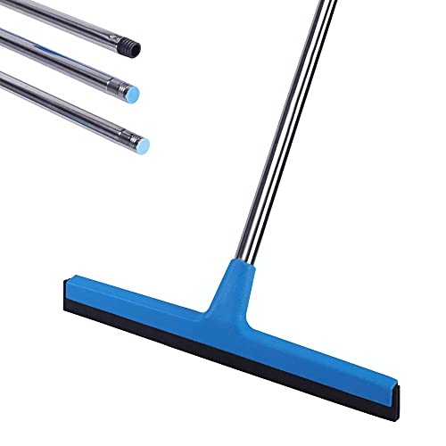 Floor Squeegee with Long Handle 51" Extendable Concrete Floor Cleaner