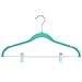 24 Pack Adult Clothes Velvet Hangers with Clips Teal Ultra Thin No Slip 17