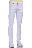 Men Eagle blue stretch slim fit White jeans denim twill pant size 30-38
