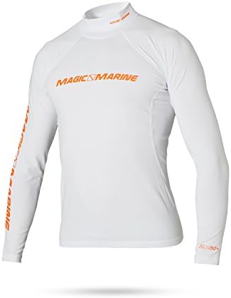 Magic Marine Cube Long Sleeve Rashvest 2017 - White XXXS