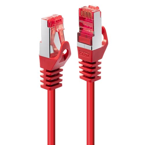 LINDY 15m Cat.6 U/UTP Ethernet Cable, Red