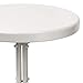 Crosley Furniture Gracie Weather Resistant Retro Metal Outdoor Side Table for Patio, Deck, Porch, Alabaster White