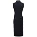 OU GRID Women's Sleeveless Stretchable Christmas Xmas Print Slim Dress Small Black Penguin