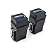Poyiccot (2 Pack USB 3.0 Keystone Jack Inserts, 90 Degree USB 3.0 to USB 3.0 Adapters Female to Female Conector Coupler Adapter for Wall Plate Panel,Black